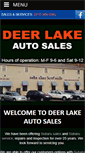 Mobile Screenshot of deerlakeautosales.com
